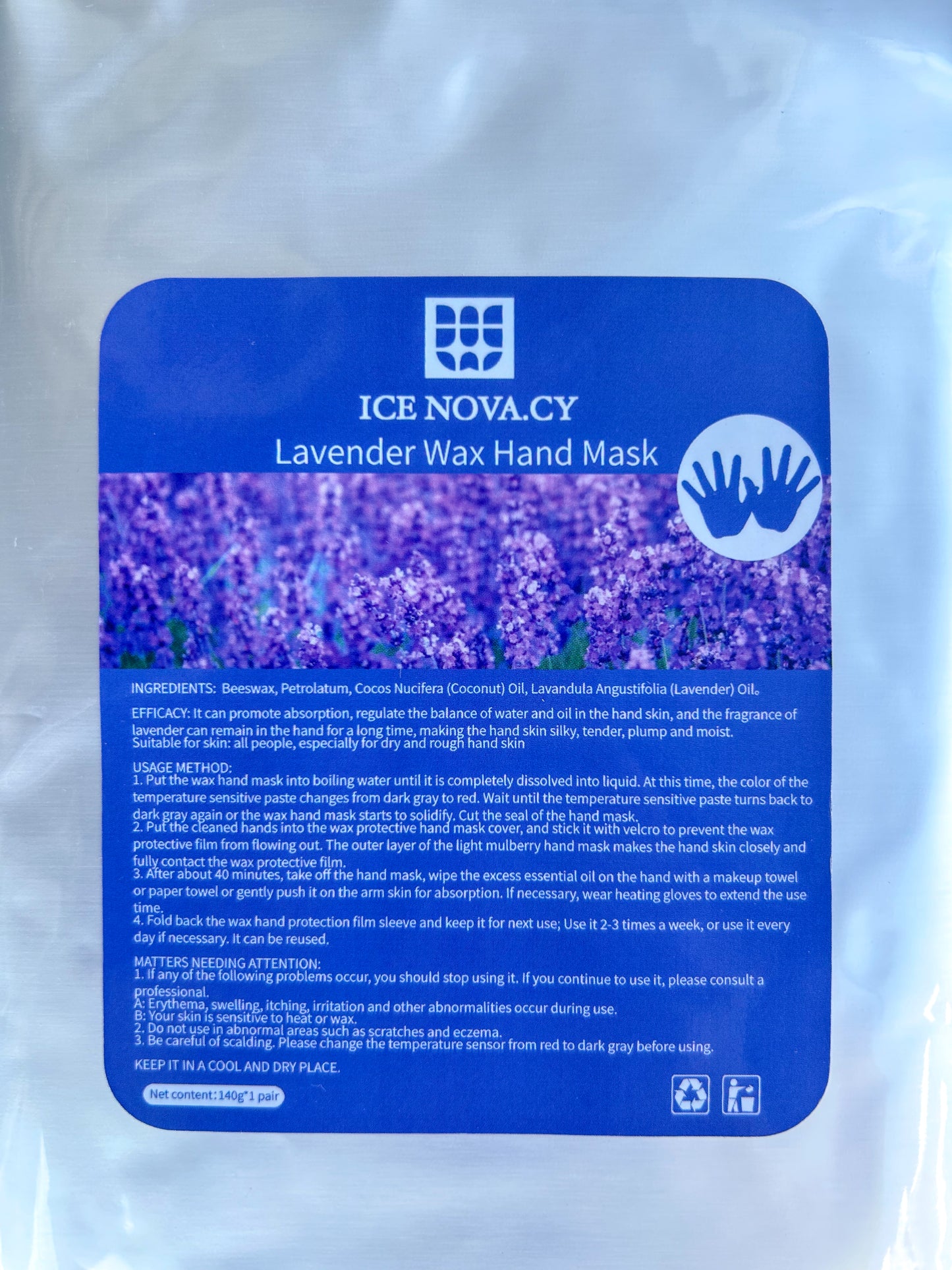Paraffin hand mask