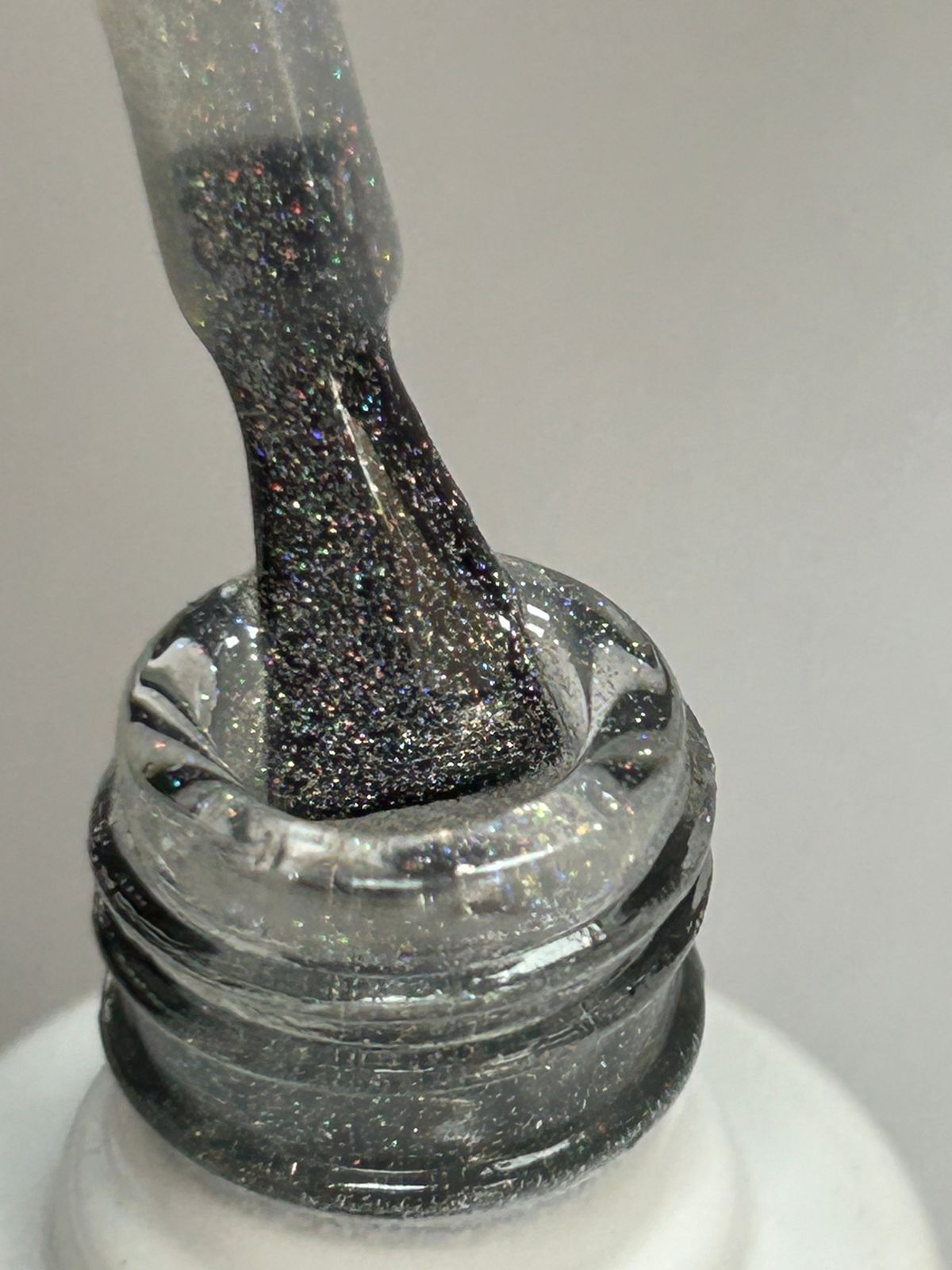 Top coat with shimmer