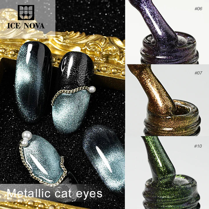 Metallic cat eye